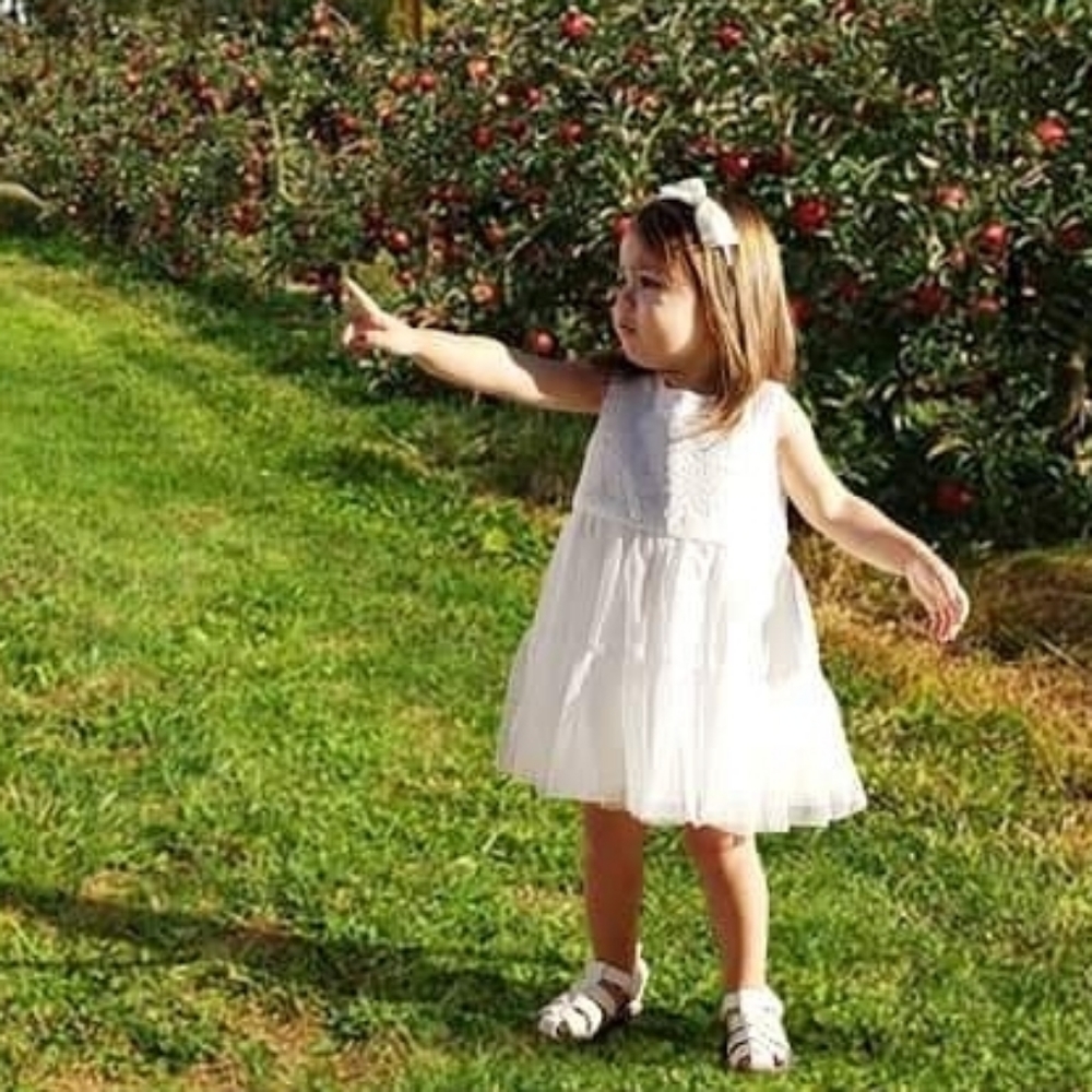 Girl toddler white dress